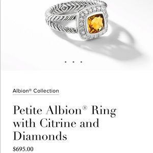 David Yurman Petite Albion Ring in Citrine